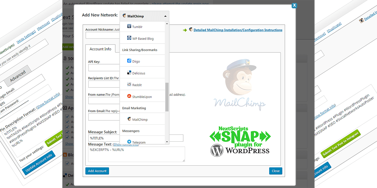 New Release: SNAP for Wordpress Version 3.7 - NextScripts